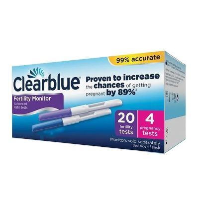 20 x Clearblue Fertility Monitor Refills + 4 Pregnancy Tests