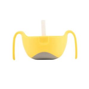 b.box Bowl XL and straw - Lemon Sherbet 