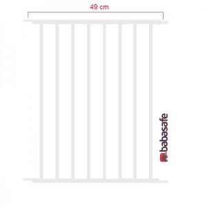 49 cm gate extension white