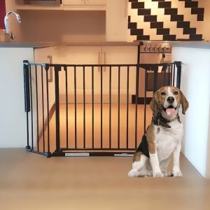 3 segment dog gate