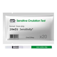 20 x Sensitive Ovulation Test Strips (20 mIU)