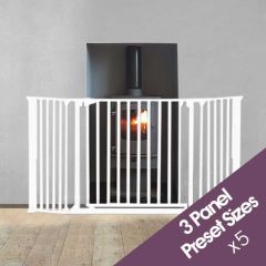 3 Panel Fireguard (White)