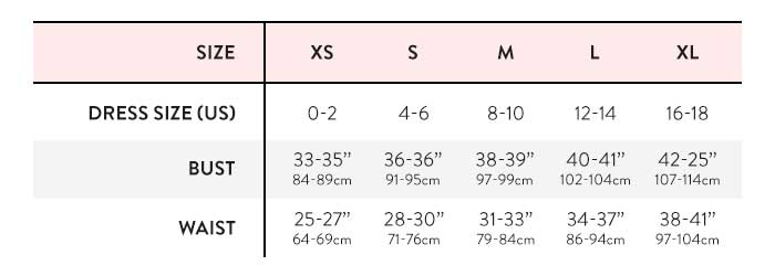 sizing chart